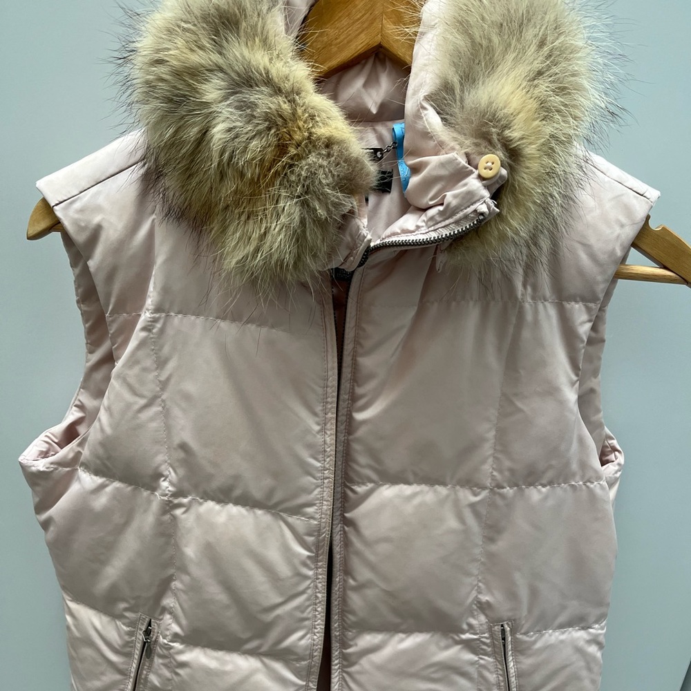 Ralph Lauren vest with removal fur collar